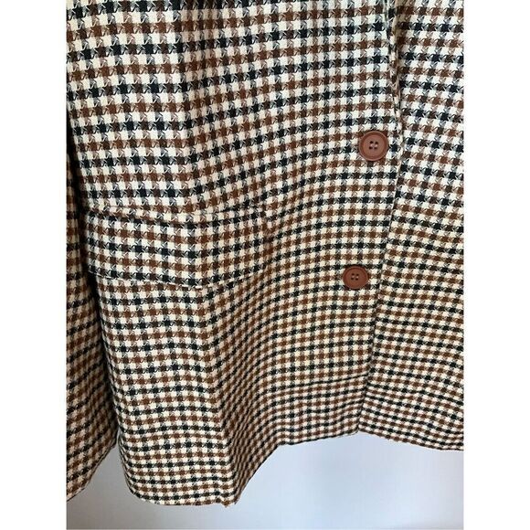 Polagram Plaid Blazer, L. Perfect layering Piece for Fall! Prep, Office Siren, s - Picture 12 of 16